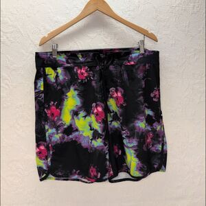 Oakley Beach Board Shorts Mens Floral Hydrolix Performance Fit 34 Swim Surf Neon